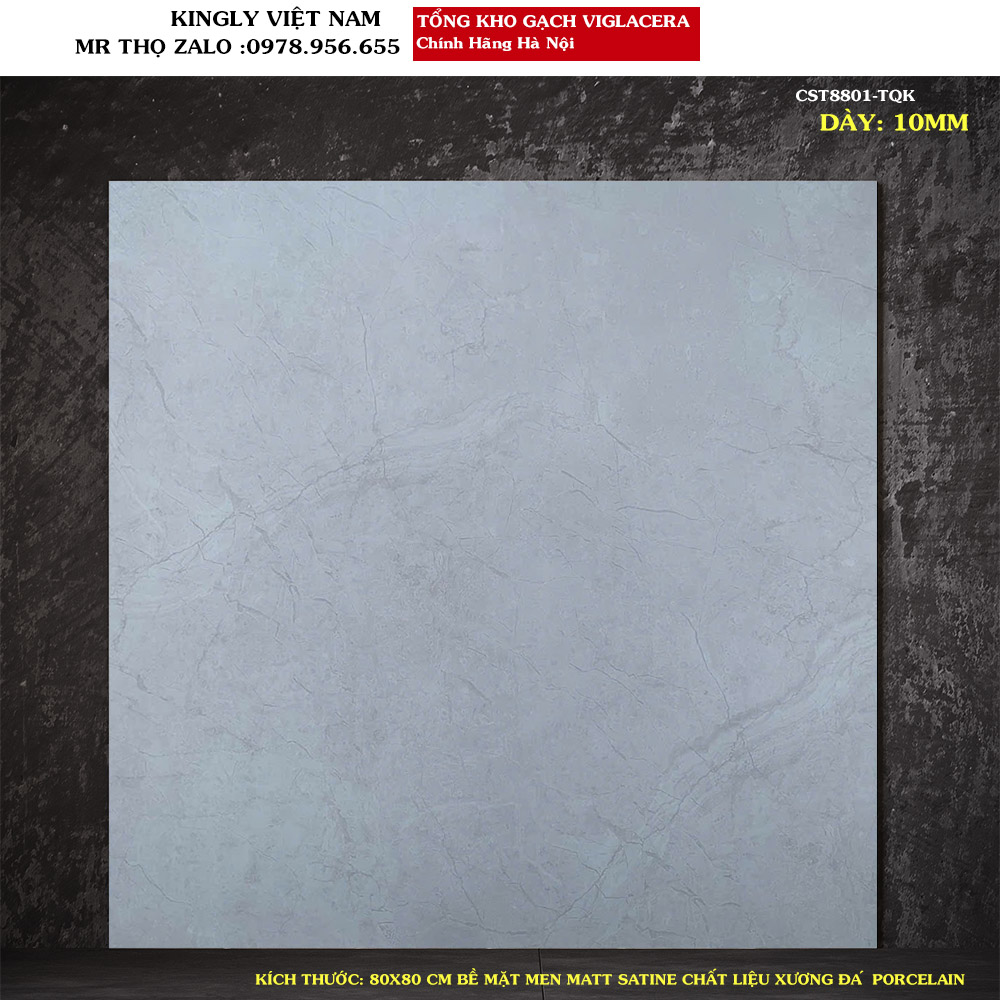 Gạch lát nền Viglacera 80x80 CST8801 Loại 1